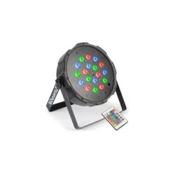 BeamZ FlatPAR 18 X 1W Projecteur PAR RGB LED DMX Infrarouge Beamz