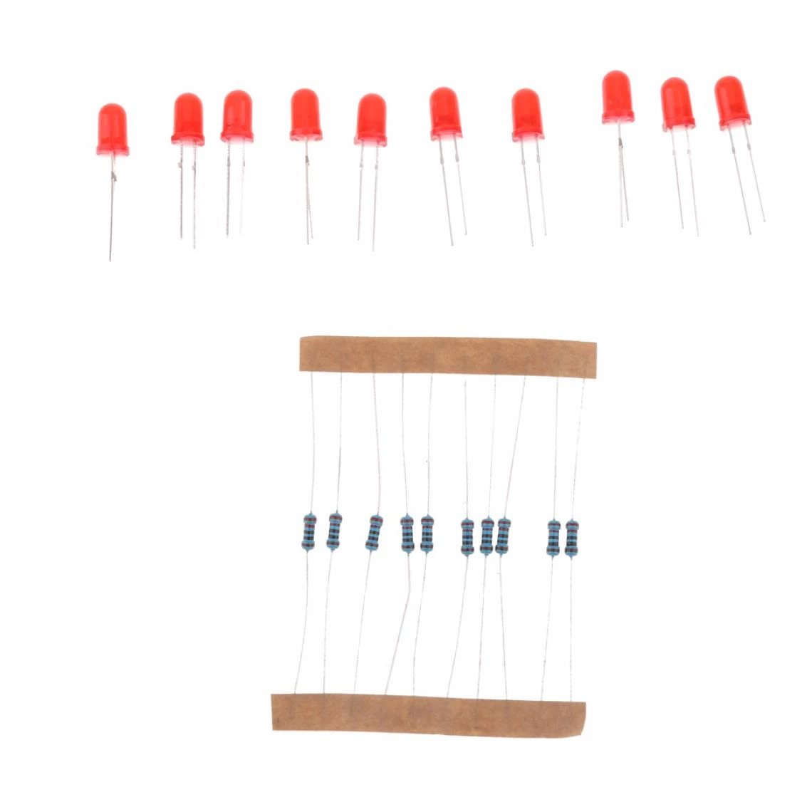 Marque Generique 10Pcs Lumière LED 5MM + 10Pcs Résistance 220Ohm Pour Raspberry Pi MC... 2 Marque Generique 10Pcs Lumière LED 5MM + 10Pcs Résistance 220Ohm Pour Raspberry Pi MC... – Image 2