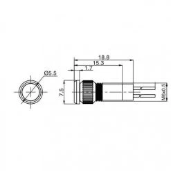 Marque Generique 15x LED Indicateur De Signal Lumineux D'avertissement De Panneau De Bo... -Tanita boutique 15x led indicateur de signal lumineux davertissement de panneau de bord 6v 6mm lampe en metal marine 8738939 22531411 1140x1140