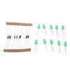 Marque Generique 20 Pièces Lumière LED 5MM 220 Ohm Résistance Pour Raspberry Pi MCU ...