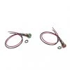Marque Generique 2x 24V 6mm Signal D'alimentation LED Indicateur Lumineux Métallique P...