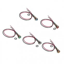 Marque Generique 5 Pcs 6mm Led Indicateur De Lumière En Métal étanche Signal Pilote ...