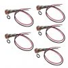 Marque Generique 5Pcs Signal LED Lampe Indicatrice Conducteur En Métal Avec Fil 6mm