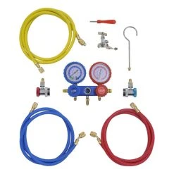 VIDAXL Set Manifold 2 Voies Avec Mallette |