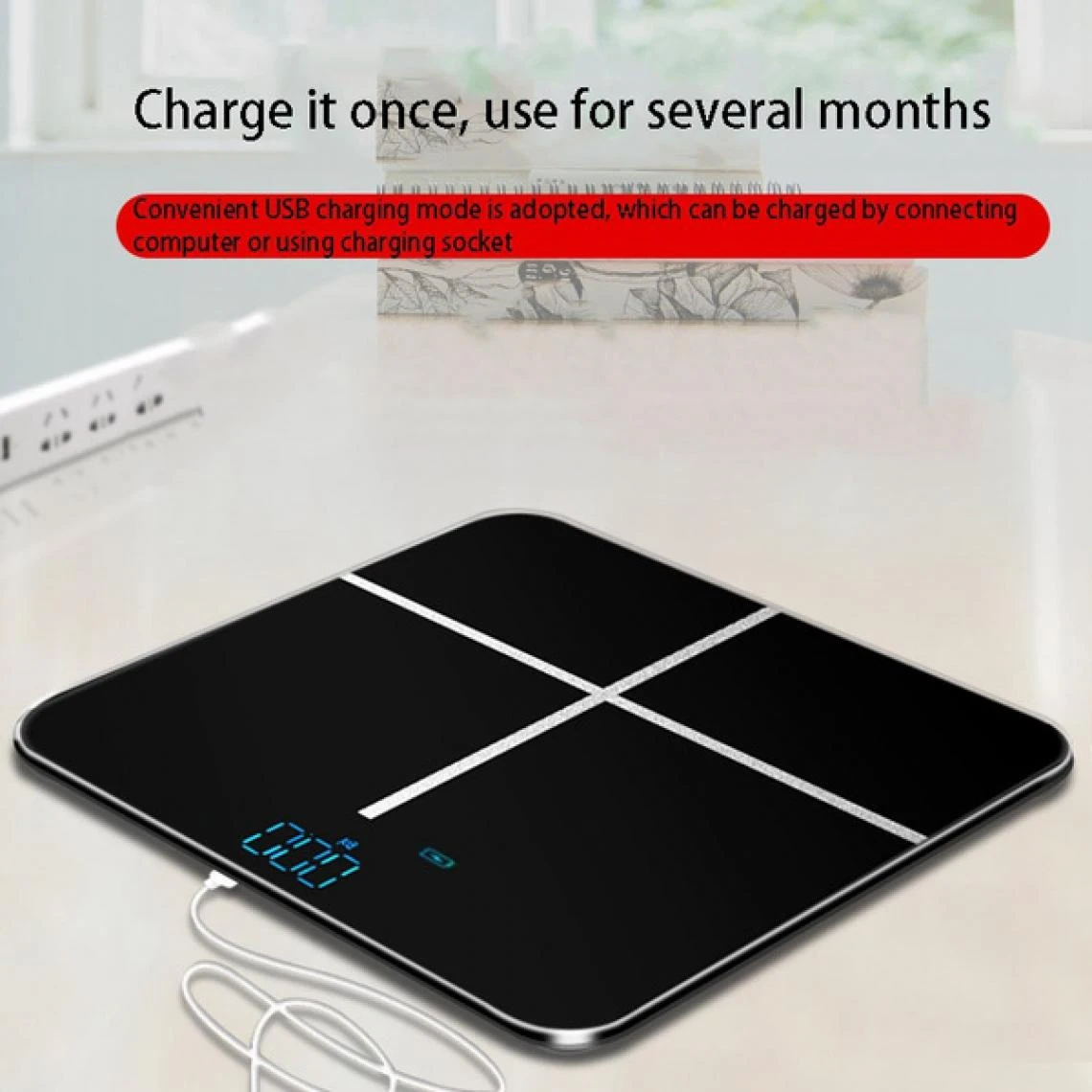 Universal Balance De Carrosserie De Salle De Bains LCD Charge USB Balance élect... 2 Universal Balance De Carrosserie De Salle De Bains LCD Charge USB Balance élect... – Image 2