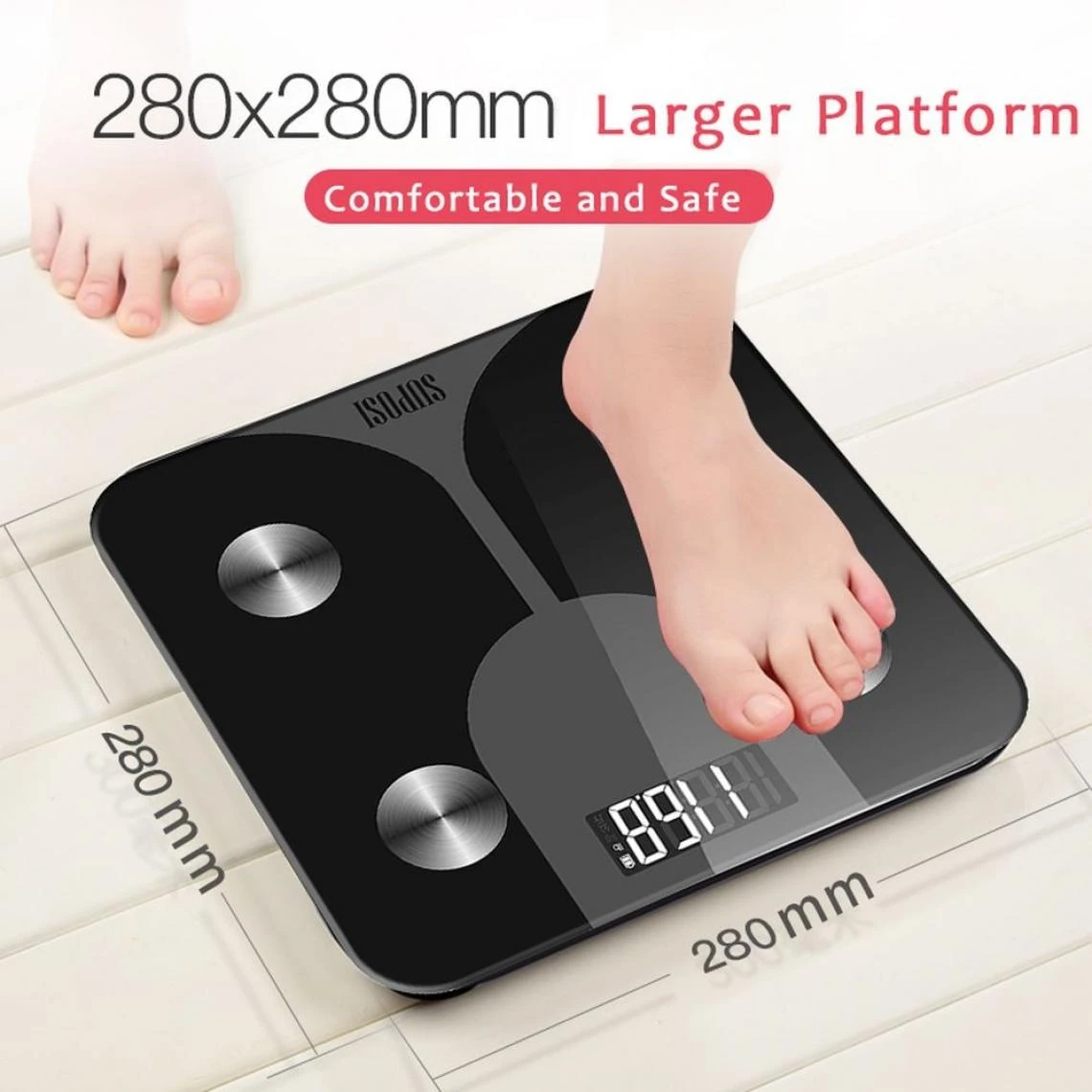 Universal Balance De Salle De Bains Balance Numérique Graisse Corporelle Poids ... 4 Universal Balance De Salle De Bains Balance Numérique Graisse Corporelle Poids ... – Image 4