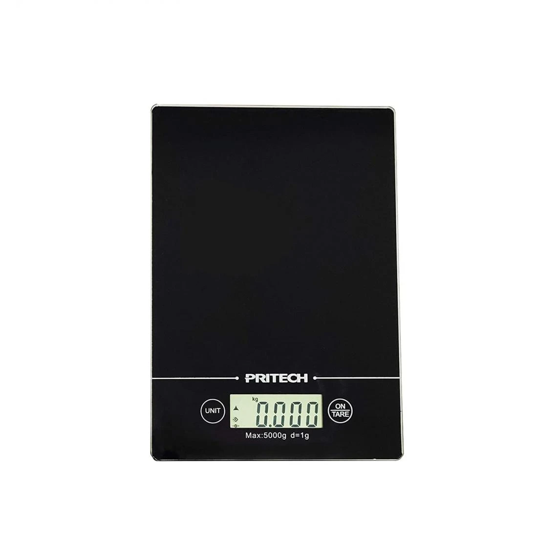 PRITECH Balance En Verre Jusqu’à 5 KG Noir 1 PRITECH Balance En Verre Jusqu’à 5 KG Noir