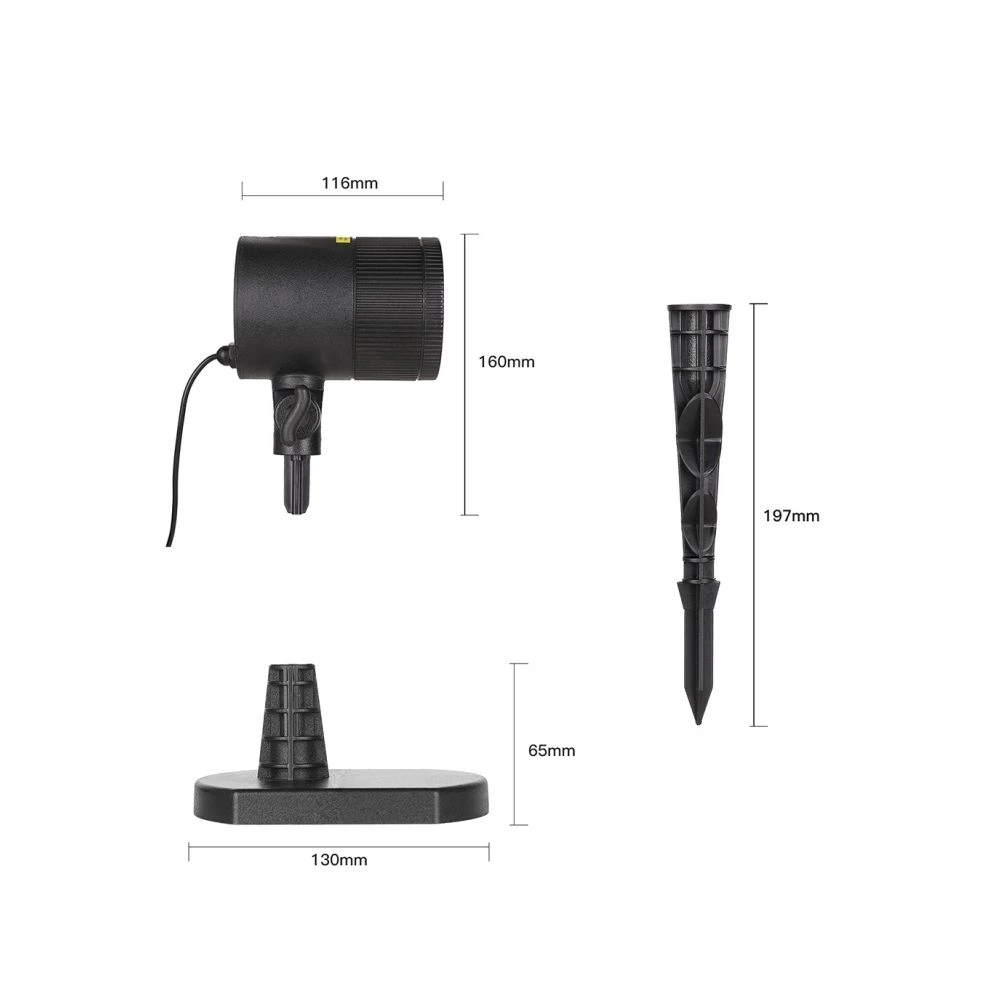 Wewoo IP65 Imperméable À L'eau En Aluminium Paysage Lumière, Dynamique Ro... 5 Wewoo IP65 Imperméable À L'eau En Aluminium Paysage Lumière, Dynamique Ro... – Image 5