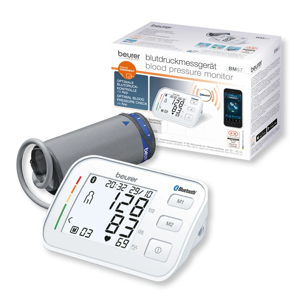 Tensiomètre Poignet Connecté Beurer BM 57 Blanc 1 Tensiomètre Poignet Connecté Beurer BM 57 Blanc