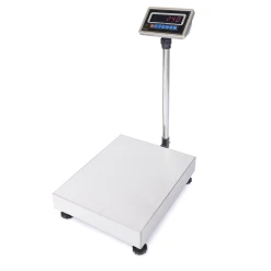 Primematik Balance Industrielle Avec La Plate-forme 45x60cm 300kg Acier Inoxydabl...