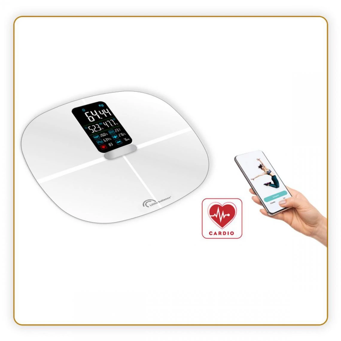 Little Balance Balance Connectée Fitdays Cardio Connect-4 Classic 3 Little Balance Balance Connectée Fitdays Cardio Connect-4 Classic – Image 3