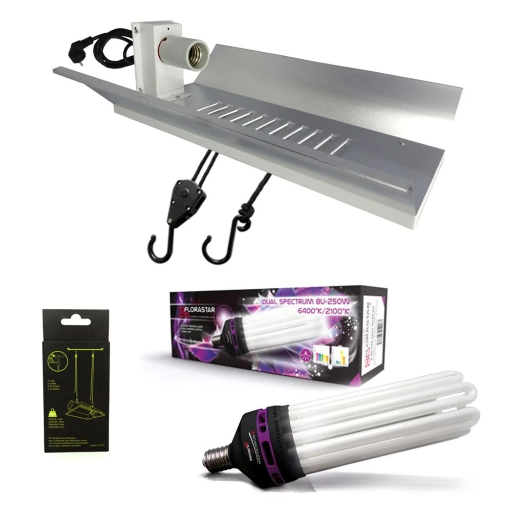 Kit Lampe CFL 250W Dual Spectrum - FLORASTAR 1 Kit Lampe CFL 250W Dual Spectrum - FLORASTAR
