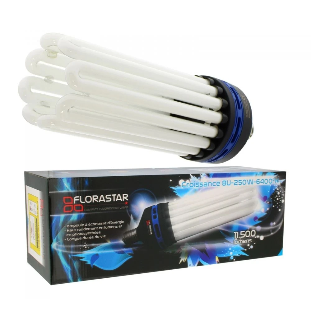 Lampe CFL 250W Croissance 6400K° - FLORASTAR 1 Lampe CFL 250W Croissance 6400K° - FLORASTAR