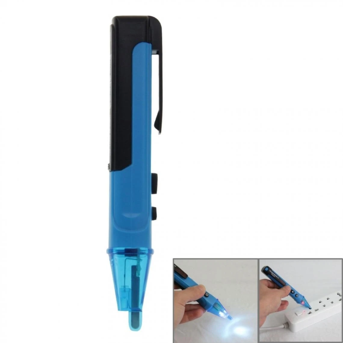 Wewoo Détecteur De Tension Bleu De CA Sans Contact, Rang De Tension: 50V-10... 1 Wewoo Détecteur De Tension Bleu De CA Sans Contact, Rang De Tension: 50V-10...