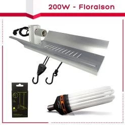 Kit Lampe CFL 200W Floraison - FLORASTAR -Tanita boutique kit cfl 200w floraison 2