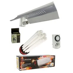 Kit Lampe CFL 200W Floraison - FLORASTAR