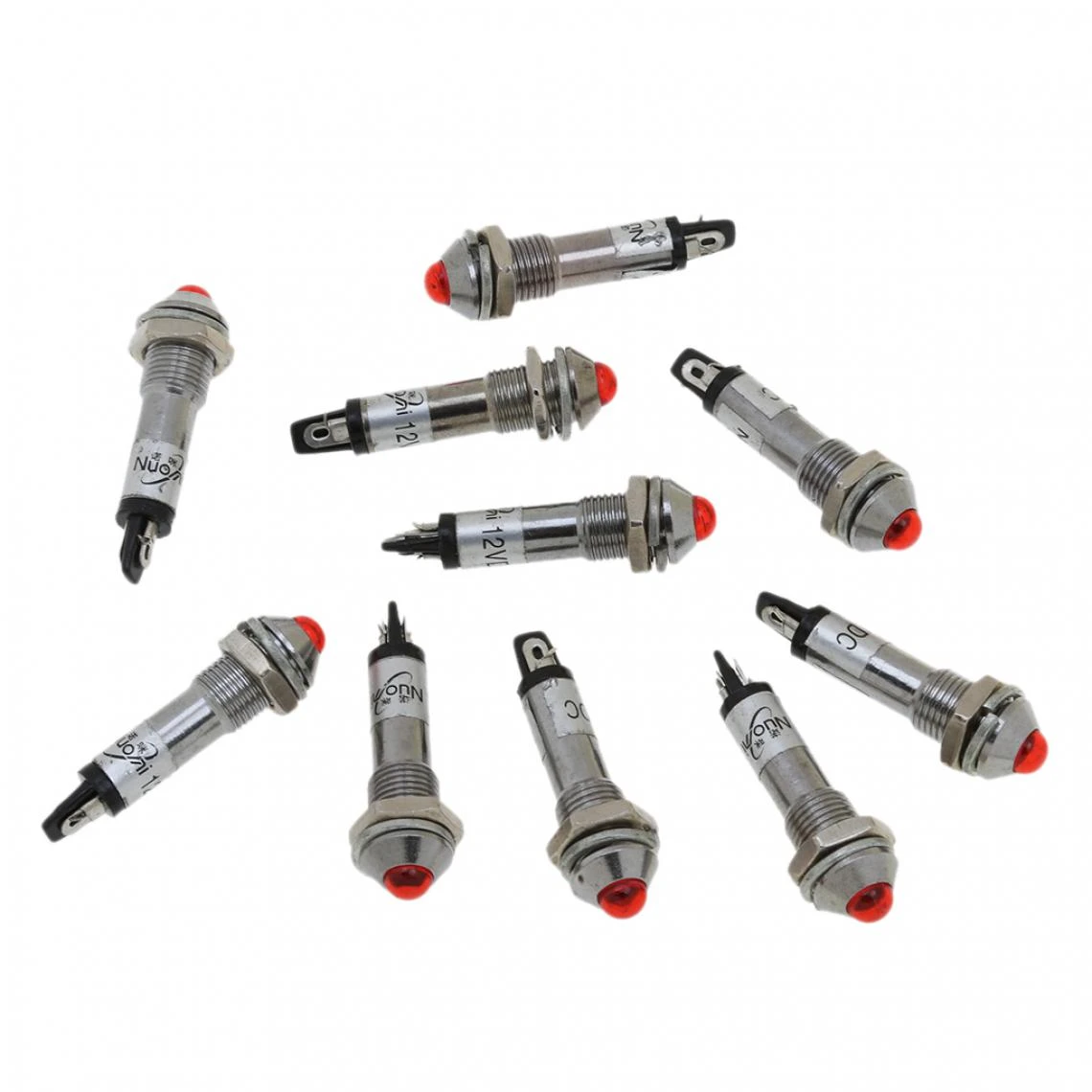 Marque Generique Lot De 10x Pilots 12V LED Indicateur Xd8-2 De La Veilleuse 8mm 2 Marque Generique Lot De 10x Pilots 12V LED Indicateur Xd8-2 De La Veilleuse 8mm – Image 2