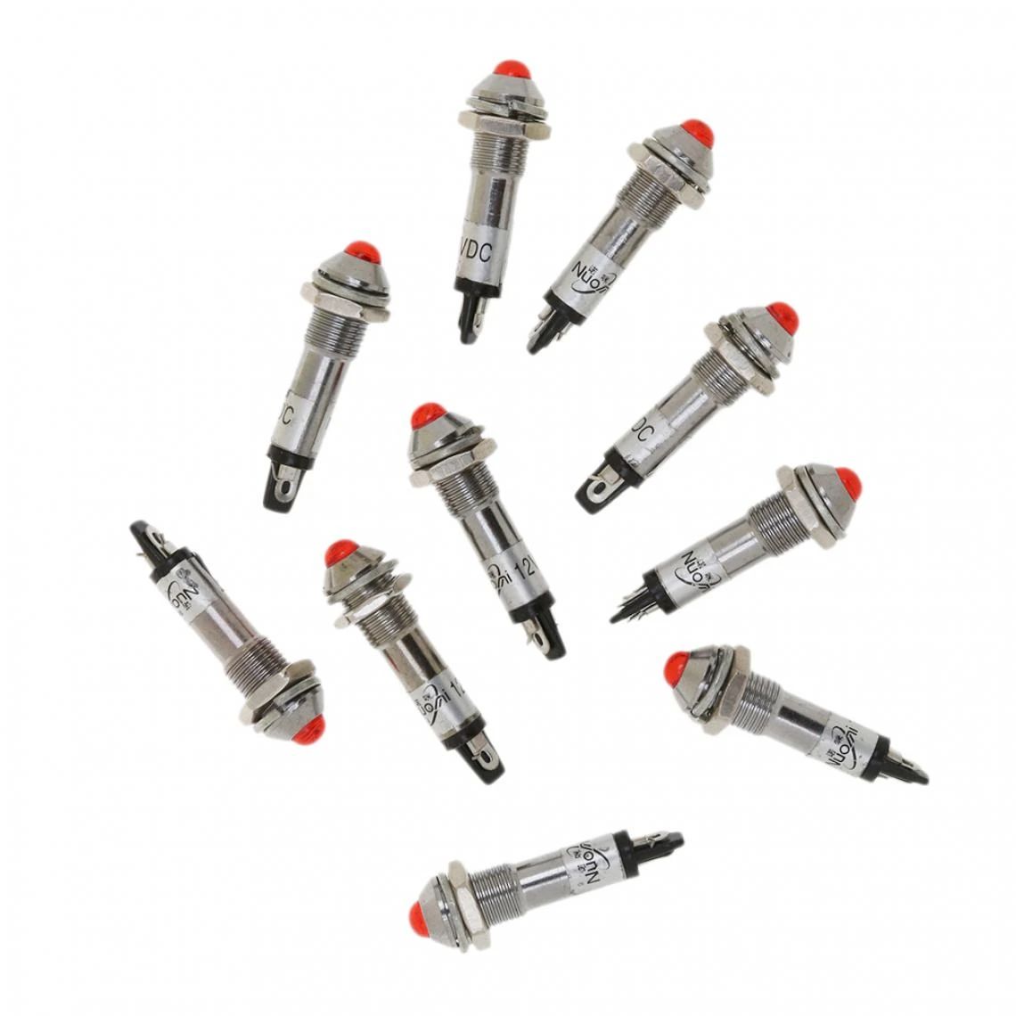 Marque Generique Lot De 10x Pilots 12V LED Indicateur Xd8-2 De La Veilleuse 8mm 4 Marque Generique Lot De 10x Pilots 12V LED Indicateur Xd8-2 De La Veilleuse 8mm – Image 4