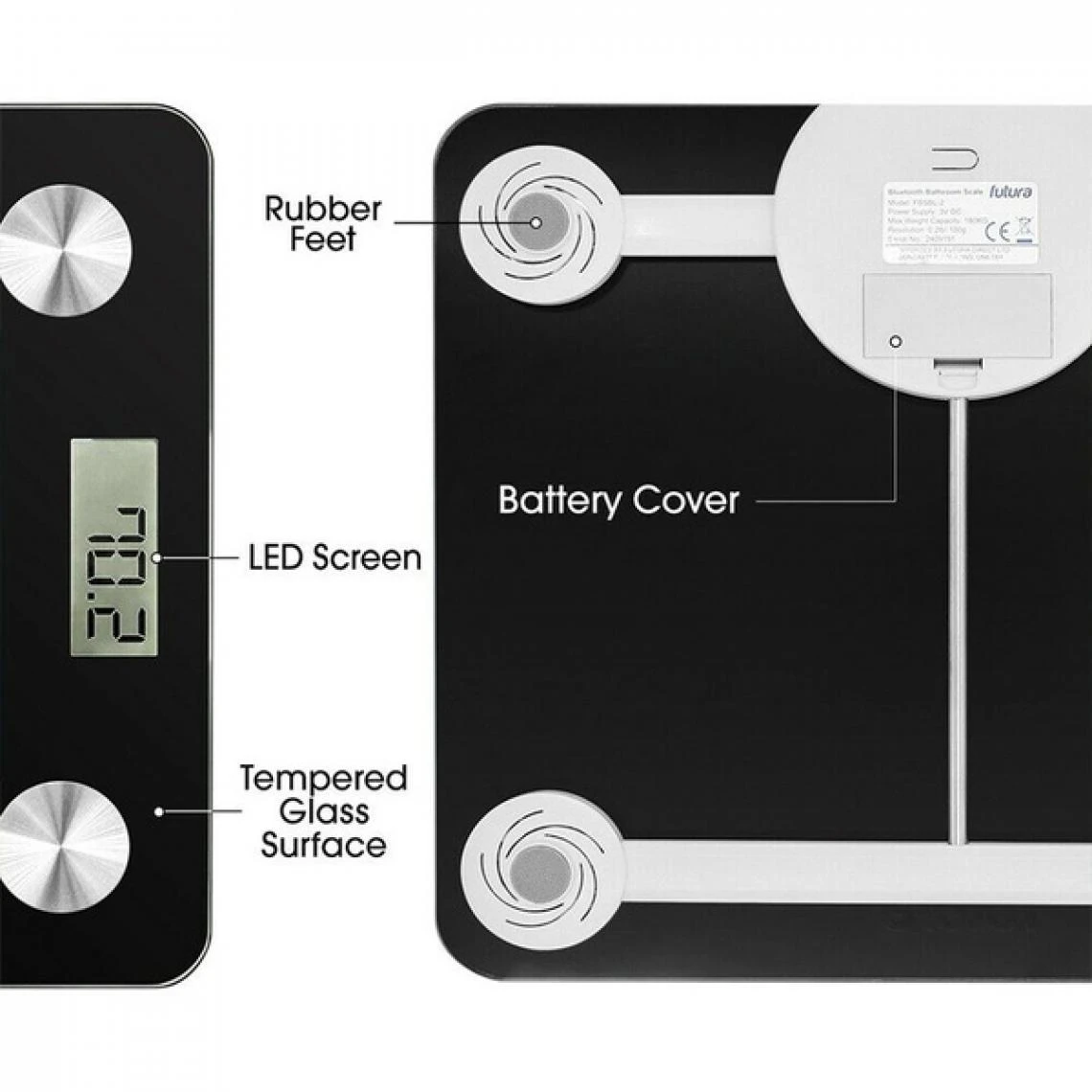 Universal Mesure De Graisse De Salle De Bains Numérique Sans Fil 180 Kg Balance... 4 Universal Mesure De Graisse De Salle De Bains Numérique Sans Fil 180 Kg Balance... – Image 4