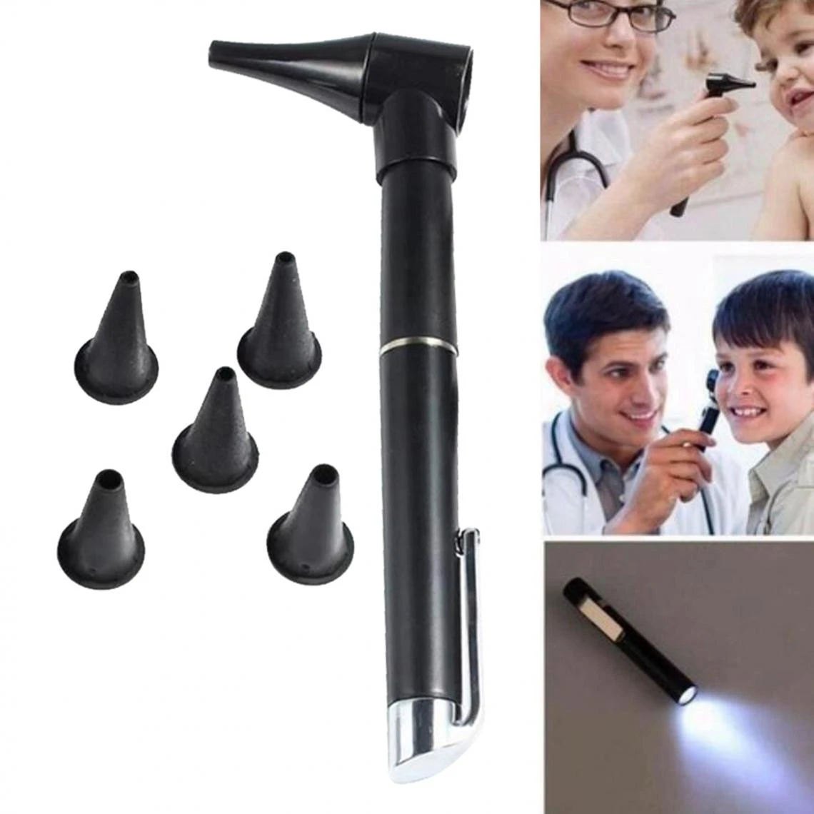 Marque Generique Mini Lumière D'oreille D'examen De Stylo D'otoscope LED De Diagnostic... 2 Marque Generique Mini Lumière D'oreille D'examen De Stylo D'otoscope LED De Diagnostic... – Image 2