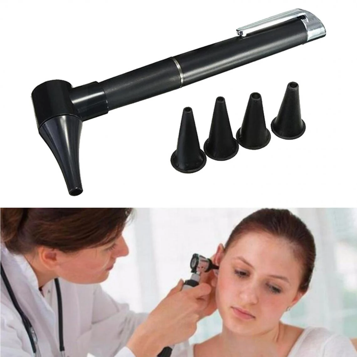 Marque Generique Mini Lumière D'oreille D'examen De Stylo D'otoscope LED De Diagnostic... 4 Marque Generique Mini Lumière D'oreille D'examen De Stylo D'otoscope LED De Diagnostic... – Image 4