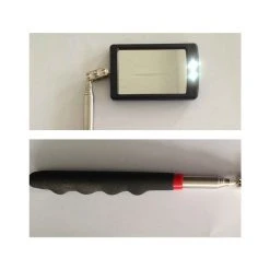 Wewoo Miroir D'inspection De Travail La Lumière LED Prolongeant Vue D'angle... -Tanita boutique miroir d inspection de travail de la lumiere de led prolongeant la vue d angle de chassis de voiture automobile outil de detecti 2