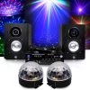 Mydj Pack Karaoké Complet 150W + Boules Astro LED RVB