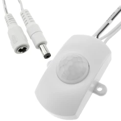 BeMatik Détecteur De Mouvement Infrarouge 5 X 4 X 2,2 Cm DC Blanc
