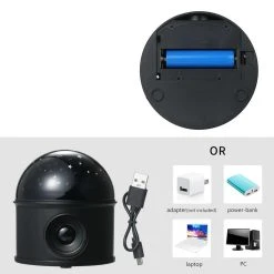 Justgreenbox Projecteur à LED Ball Light Player BT Music Speaker Player 360 ° Rot... -Tanita boutique projecteur a led ball light player bt music speaker player 360 rotation black starry 10460568 27082544 1140x1140