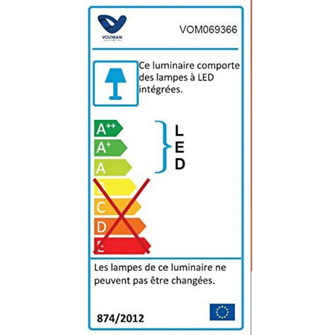 Projecteur Filaire Extra-slim 10W 1000LM 6500K IP65 Blanc Voltman 2 Projecteur Filaire Extra-slim 10W 1000LM 6500K IP65 Blanc Voltman – Image 2