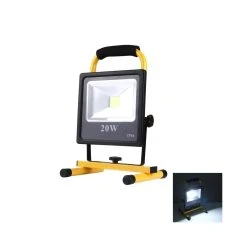 Wewoo Projecteur LED 20W 1800LM IP66 Imperméable à L'eau Rechargeable Lamp...