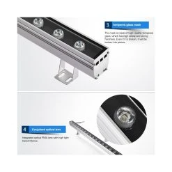 Wewoo Projecteur LED 36W Embedded Buried Lamp IP65 Waterproof Rectangular La... -Tanita boutique projecteur led 45w embedded buried lamp ip65 waterproof rectangular landscape platform stair step co 8