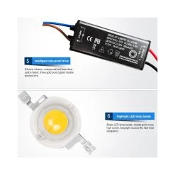 Wewoo Projecteur LED 36W Embedded Buried Lamp IP65 Waterproof Rectangular La... -Tanita boutique projecteur led 45w embedded buried lamp ip65 waterproof rectangular landscape platform stair step co 9