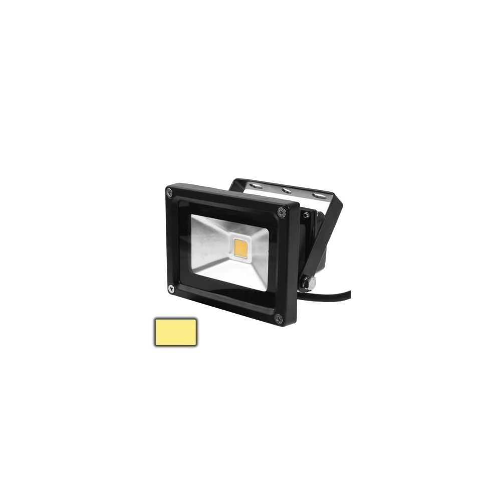 Wewoo Projecteur LED Noir Lampe De De Blanche Chaude Imperméable De 10W, AC... 1 Wewoo Projecteur LED Noir Lampe De De Blanche Chaude Imperméable De 10W, AC...