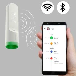 Thermomètre Temporal Connecté Wifi Bluetooth HotSpot Sensor Withings... -Tanita boutique sct01 5