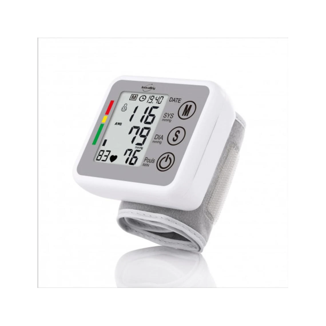 Inovalley Tensiomètre électronique Poignet PARLANT Grand écran 2 Inovalley Tensiomètre électronique Poignet PARLANT Grand écran – Image 2