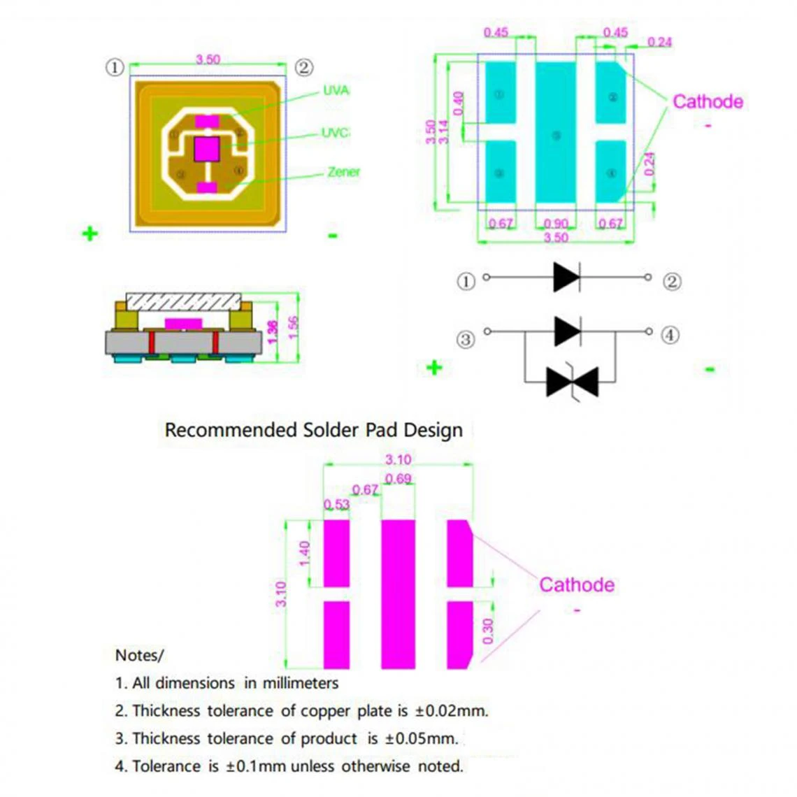 Marque Generique UVC Haute Puissance LED 265-280nm Diode 3535 Perles De Lampe 8-12 Mw 5 Marque Generique UVC Haute Puissance LED 265-280nm Diode 3535 Perles De Lampe 8-12 Mw – Image 5
